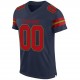 Custom Navy Red-Old Gold Mesh Authentic Football Jersey Custom Navy Red-Old Gold Mesh Authentic Football Jersey