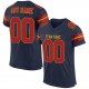 Custom Navy Scarlet-Gold Mesh Authentic Football Jersey Custom Navy Scarlet-Gold Mesh Authentic Football Jersey
