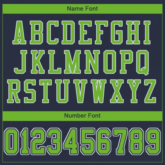 Custom Navy Neon Green-White Mesh Authentic Football Jersey Custom Navy Neon Green-White Mesh Authentic Football Jersey
