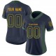 Custom Navy Green-Gold Mesh Drift Fashion Football Jersey Custom Navy Green-Gold Mesh Drift Fashion Football Jersey