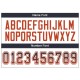 Custom Navy Orange-White Mesh Drift Fashion Football Jersey Custom Navy Orange-White Mesh Drift Fashion Football Jersey