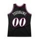 Custom Black White-Red Authentic Throwback Basketball Jersey Custom Black White-Red Authentic Throwback Basketball Jersey