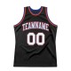 Custom Black White-Orange Authentic Throwback Basketball Jersey Custom Black White-Orange Authentic Throwback Basketball Jersey
