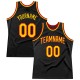 Custom Black Gold-Red Authentic Throwback Basketball Jersey Custom Black Gold-Red Authentic Throwback Basketball Jersey