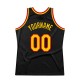 Custom Black Gold-Red Authentic Throwback Basketball Jersey Custom Black Gold-Red Authentic Throwback Basketball Jersey