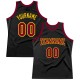 Custom Black Maroon-Gold Authentic Throwback Basketball Jersey Custom Black Maroon-Gold Authentic Throwback Basketball Jersey