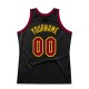Custom Black Maroon-Gold Authentic Throwback Basketball Jersey Custom Black Maroon-Gold Authentic Throwback Basketball Jersey