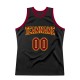 Custom Black Maroon-Gold Authentic Throwback Basketball Jersey Custom Black Maroon-Gold Authentic Throwback Basketball Jersey