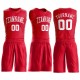 Custom Red White Round Neck Suit Basketball Jersey