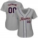Custom Gray Navy-Orange Authentic Baseball Jersey Custom Gray Navy-Orange Authentic Baseball Jersey