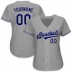 Custom Gray Royal-White Authentic Baseball Jersey Custom Gray Royal-White Authentic Baseball Jersey
