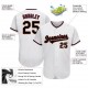 Custom White Black-Crimson Authentic Baseball Jersey Custom White Black-Crimson Authentic Baseball Jersey