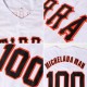 Custom White Black-Crimson Authentic Baseball Jersey Custom White Black-Crimson Authentic Baseball Jersey