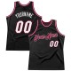 Custom Black White-Maroon Authentic Throwback Basketball Jersey Custom Black White-Maroon Authentic Throwback Basketball Jersey