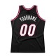 Custom Black White-Maroon Authentic Throwback Basketball Jersey Custom Black White-Maroon Authentic Throwback Basketball Jersey