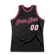 Custom Black White-Maroon Authentic Throwback Basketball Jersey Custom Black White-Maroon Authentic Throwback Basketball Jersey