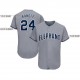 Custom Gray Navy-White Baseball Jersey Custom Gray Navy-White Baseball Jersey