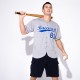 Custom Gray Royal-White Baseball Jersey Custom Gray Royal-White Baseball Jersey