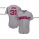 Custom Gray Red-Navy Baseball Jersey Custom Gray Red-Navy Baseball Jersey