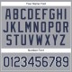 Custom Gray Navy-Powder Blue Baseball Jersey Custom Gray Navy-Powder Blue Baseball Jersey