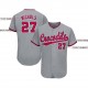 Custom Gray Red-Navy Baseball Jersey Custom Gray Red-Navy Baseball Jersey