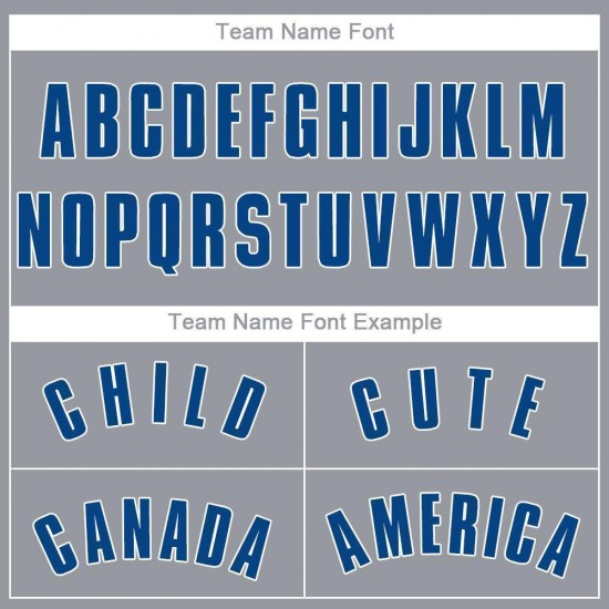 Custom Gray Red-Royal Baseball Jersey Custom Gray Red-Royal Baseball Jersey
