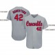 Custom Gray Red-Navy Baseball Jersey Custom Gray Red-Navy Baseball Jersey