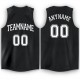 Custom Black White V-Neck Basketball Jersey Custom Black White V-Neck Basketball Jersey