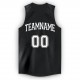 Custom Black White V-Neck Basketball Jersey Custom Black White V-Neck Basketball Jersey