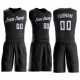 Custom Black White Round Neck Suit Basketball Jersey Custom Black White Round Neck Suit Basketball Jersey