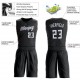 Custom Black White Round Neck Suit Basketball Jersey Custom Black White Round Neck Suit Basketball Jersey